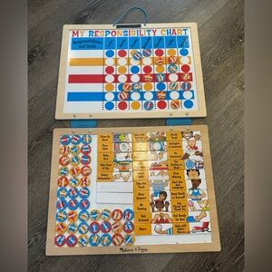 Melissa and Doug wooden magnetic responsibility chart